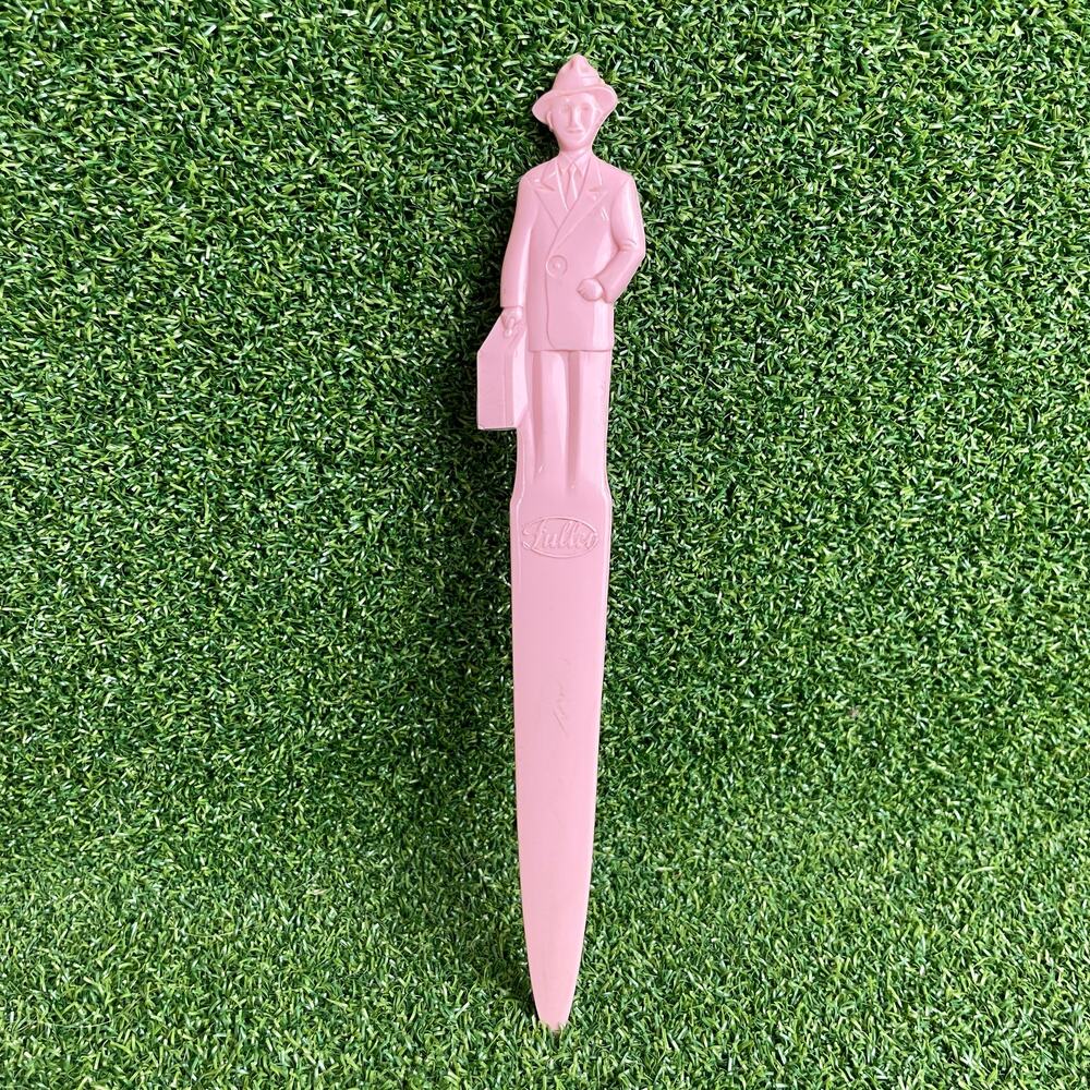 Vintage Fuller Brush Salesman Promotional Letter Opener Pink USA